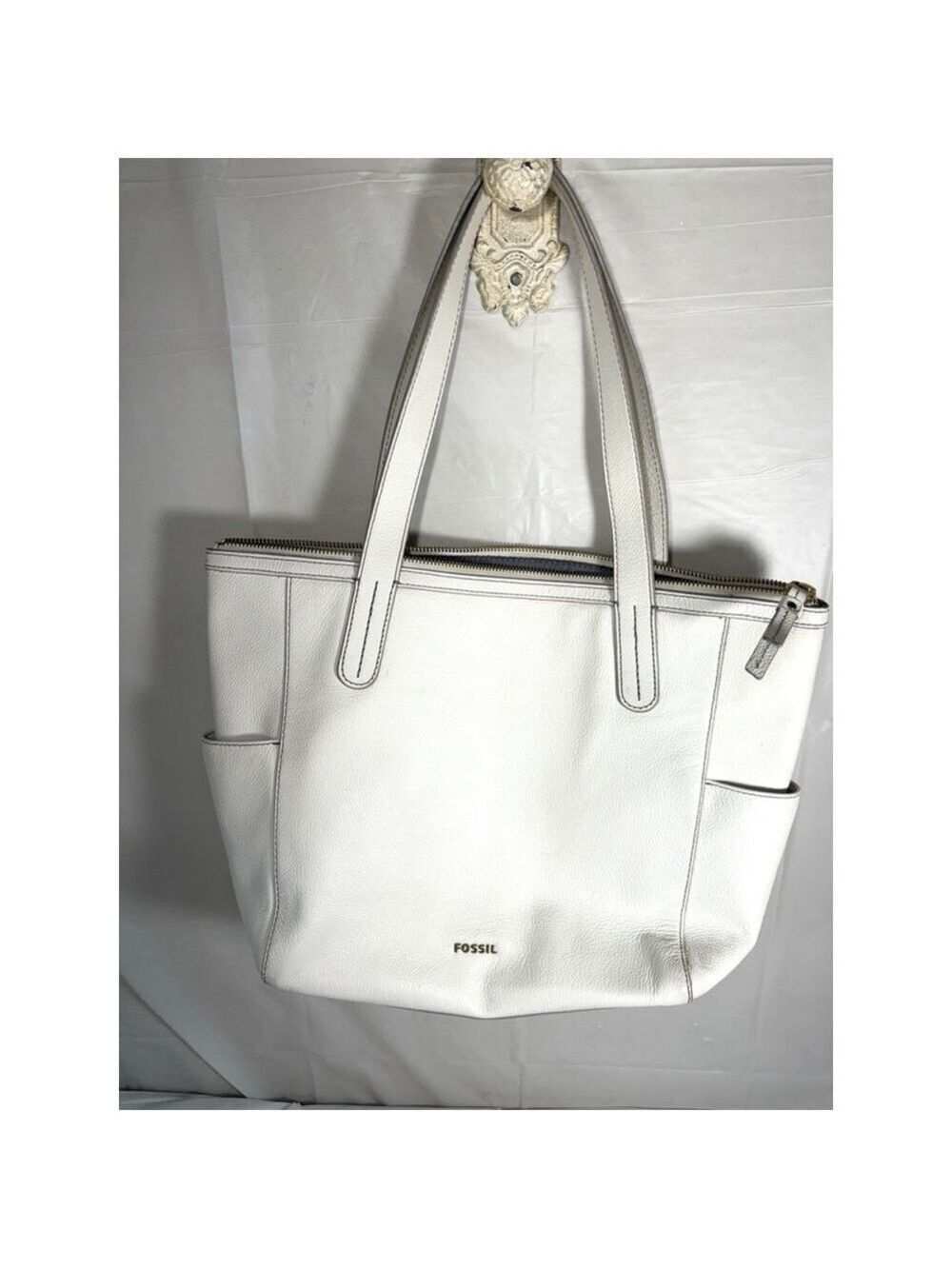 FOSSIL Mimi Leather Shopper/Tote Coconut SHB1713146